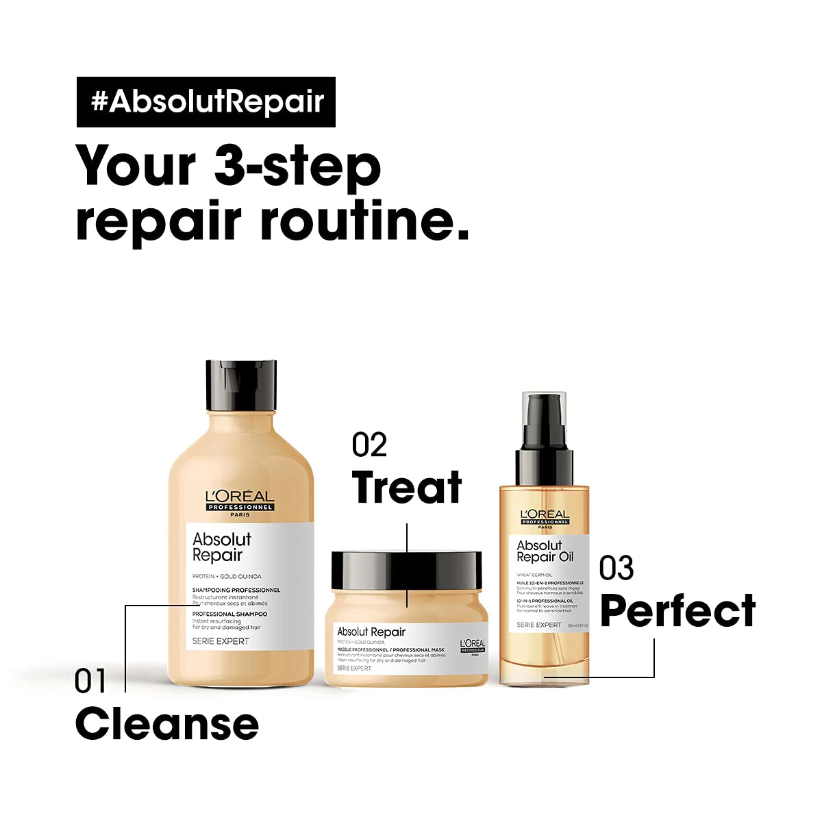 L'oreal Serie Expert Absolut Repair Shampoo 300ml képe 2